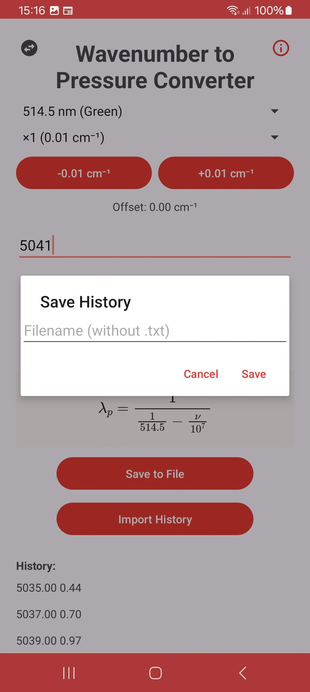 Import/export options in light mode